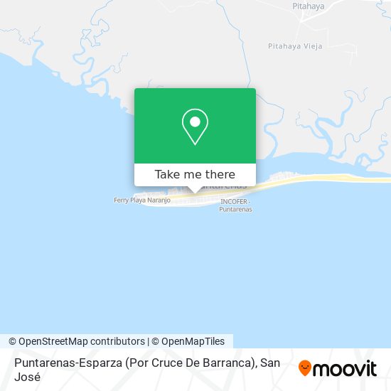 Mapa de Puntarenas-Esparza (Por Cruce De Barranca)
