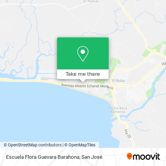 Mapa de Escuela Flora Guevara Barahona