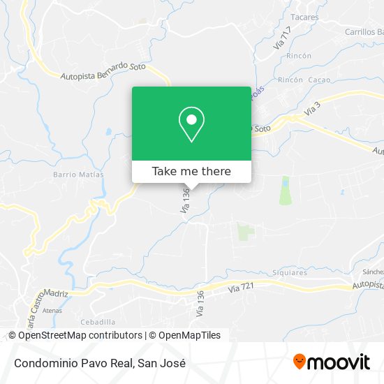 Condominio Pavo Real map