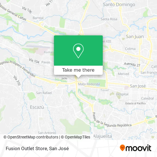Fusion Outlet Store map