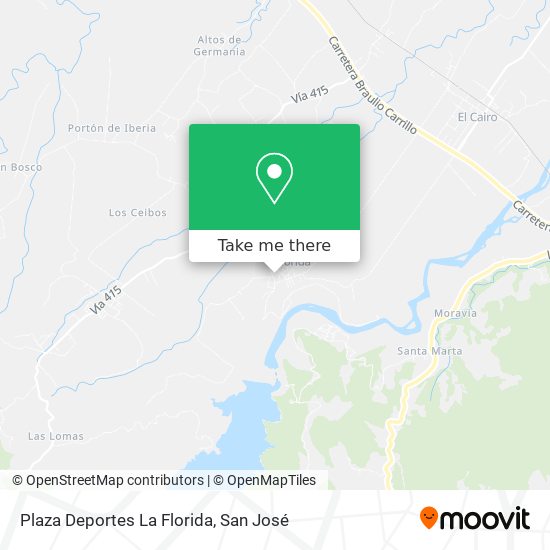 Plaza Deportes La Florida map