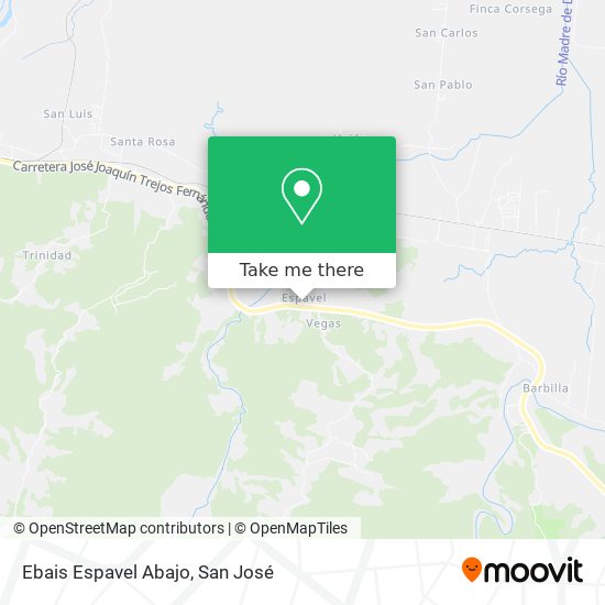 Mapa de Ebais Espavel Abajo
