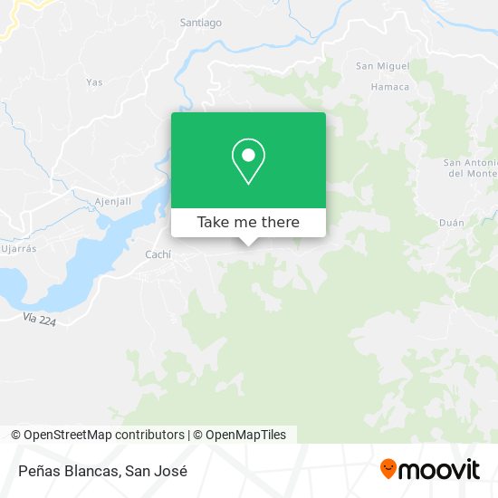Mapa de Peñas Blancas