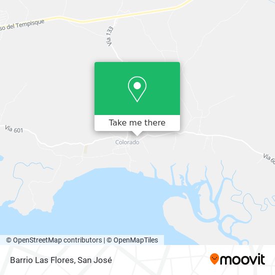 Barrio Las Flores map