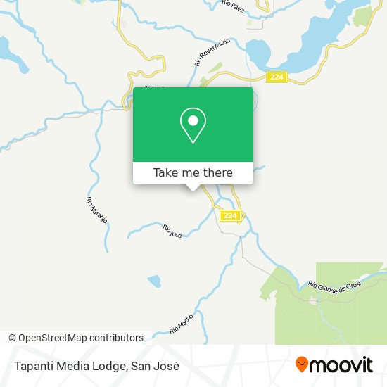 Tapanti Media Lodge map