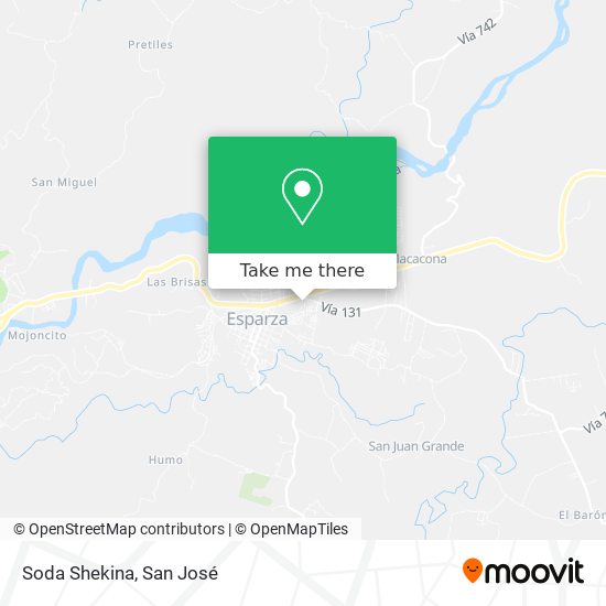Mapa de Soda Shekina