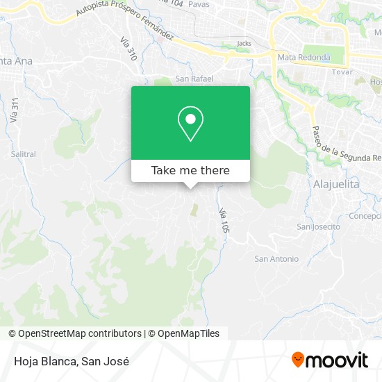 Hoja Blanca map