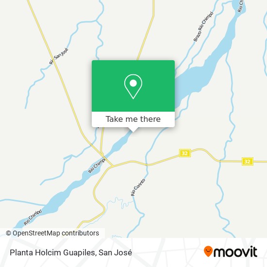 Mapa de Planta Holcim Guapiles