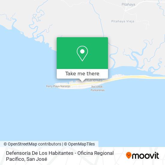 Defensoría De Los Habitantes - Oficina Regional Pacífico map