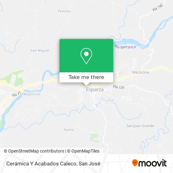 Mapa de Cerámica Y Acabados Caleco