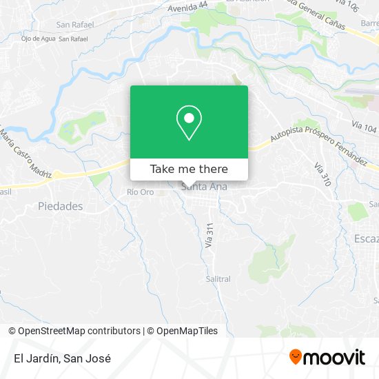 Mapa de El Jardín