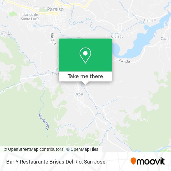 Bar Y Restaurante Brisas Del Rio map