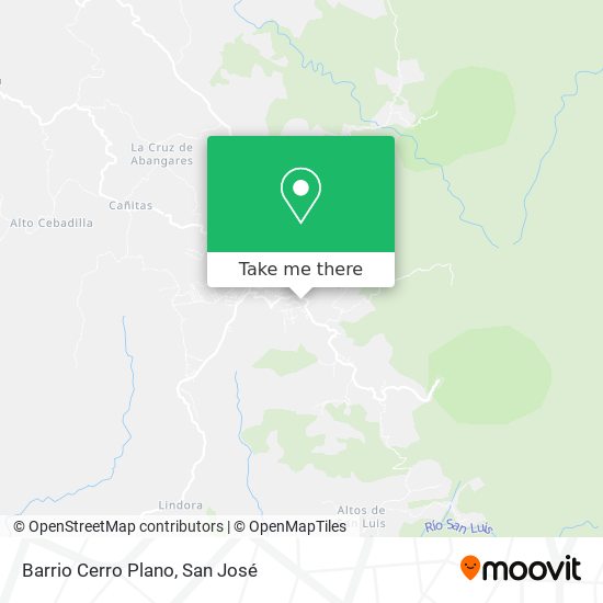 Mapa de Barrio Cerro Plano