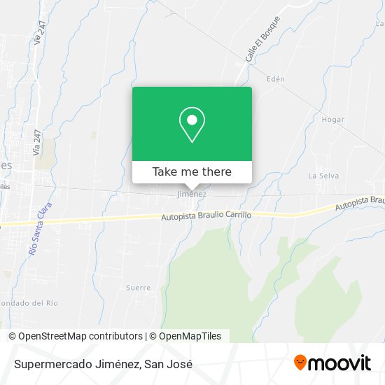 Supermercado Jiménez map