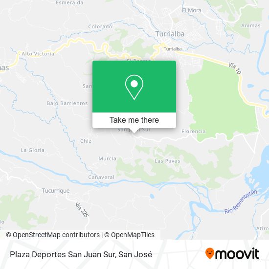 Plaza Deportes San Juan Sur map