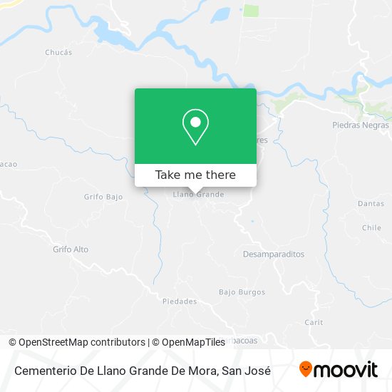 Cementerio De Llano Grande De Mora map