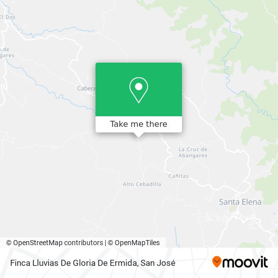 Mapa de Finca Lluvias De Gloria De Ermida