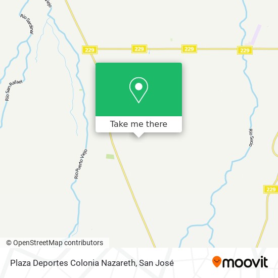 Mapa de Plaza Deportes Colonia Nazareth