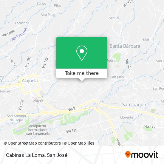 Cabinas La Loma map
