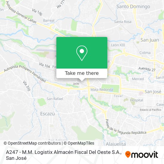 A247 - M.M. Logistix Almacén Fiscal Del Oeste S.A. map