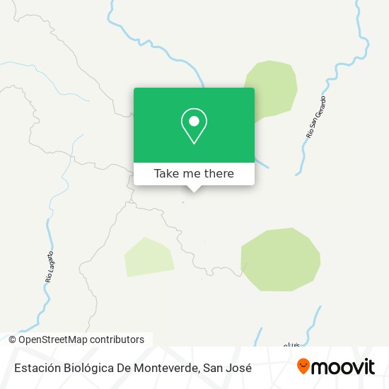 Estación Biológica De Monteverde map