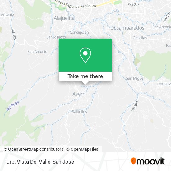 Urb, Vista Del Valle map
