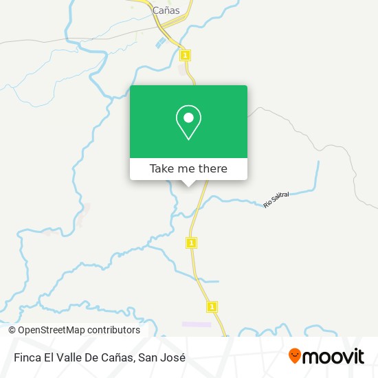 Mapa de Finca El Valle De Cañas