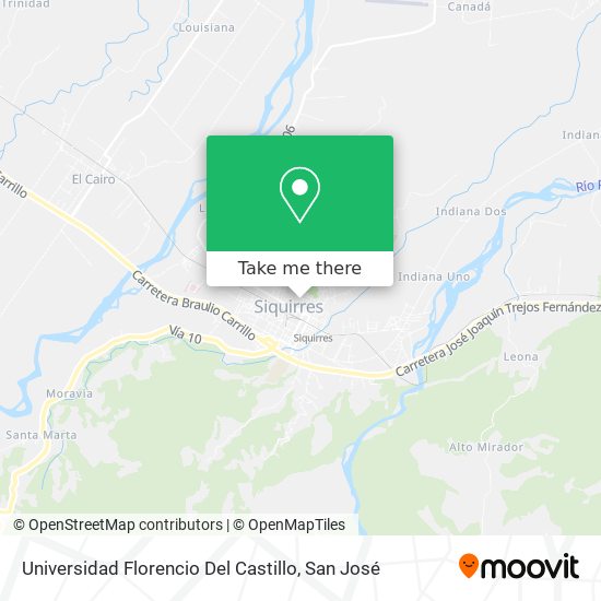 Universidad Florencio Del Castillo map