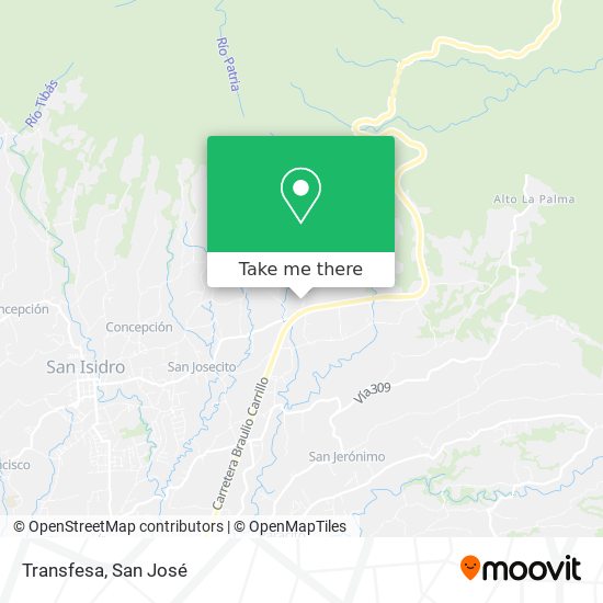 Mapa de Transfesa