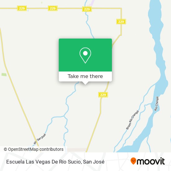 Mapa de Escuela Las Vegas De Río Sucio