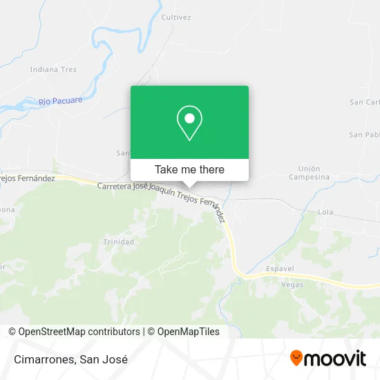 Mapa de Cimarrones