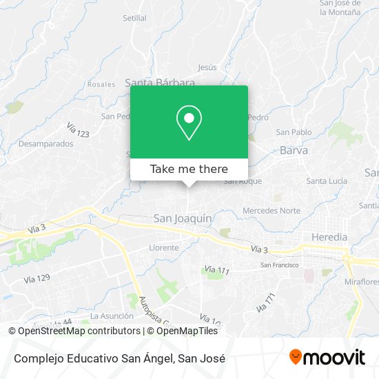 Mapa de Complejo Educativo San Ángel