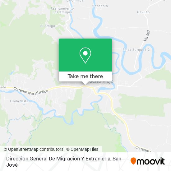 Dirección General De Migración Y Extranjería map