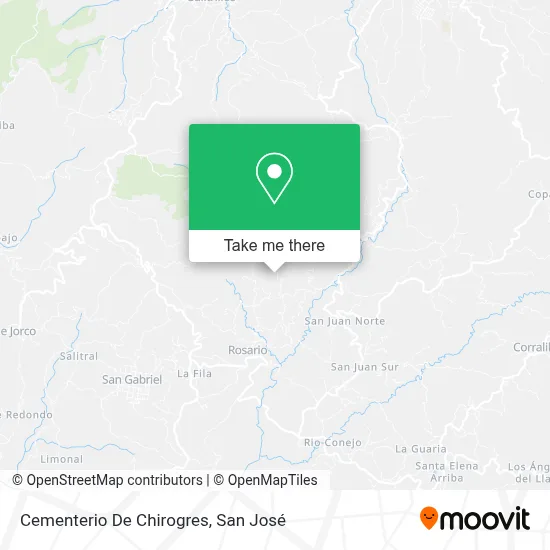 Cementerio De Chirogres map
