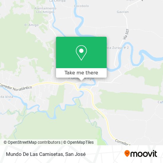 Mundo De Las Camisetas map