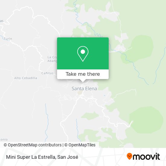 Mapa de Mini Super La Estrella