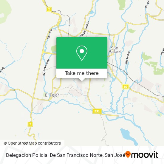 Mapa de Delegacion Policial De San Francisco Norte