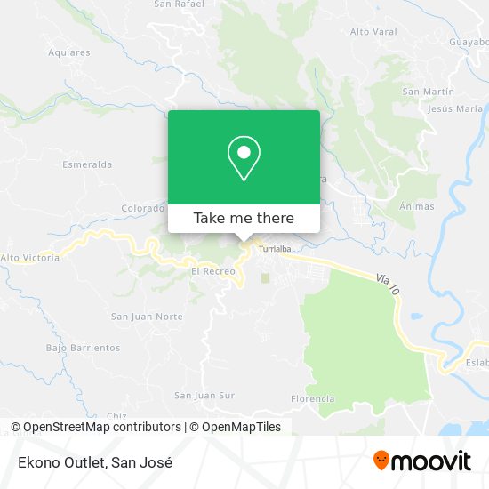 Ekono Outlet map