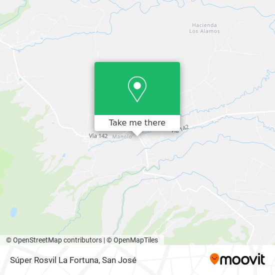 Súper Rosvil La Fortuna map