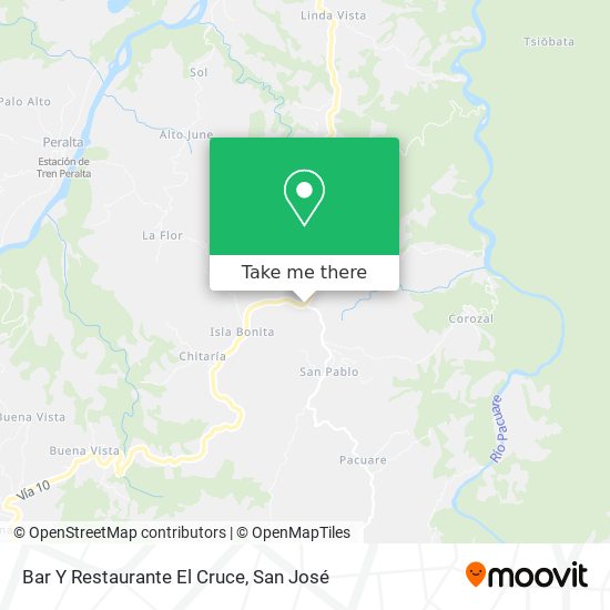 Bar Y Restaurante El Cruce map