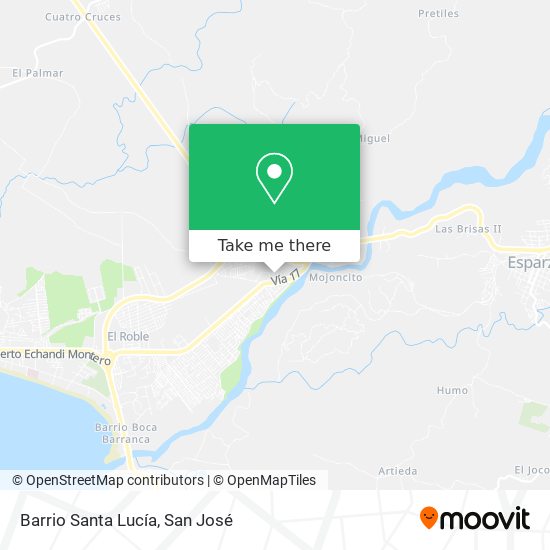 Barrio Santa Lucía map