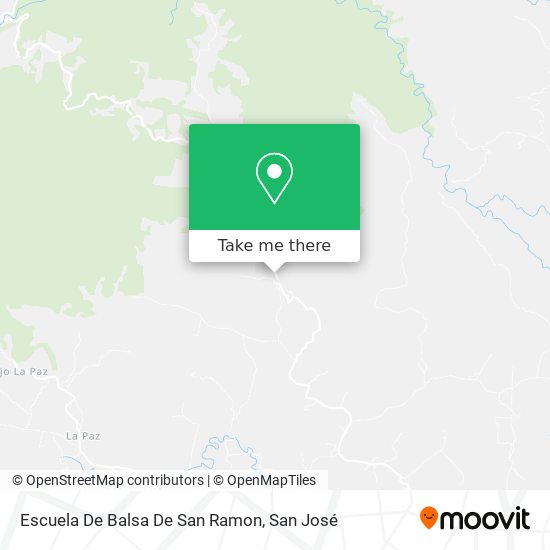 Escuela De Balsa De San Ramon map