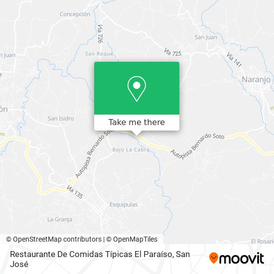 Restaurante De Comidas Típicas El Paraíso map