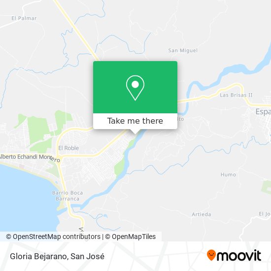 Mapa de Gloria Bejarano