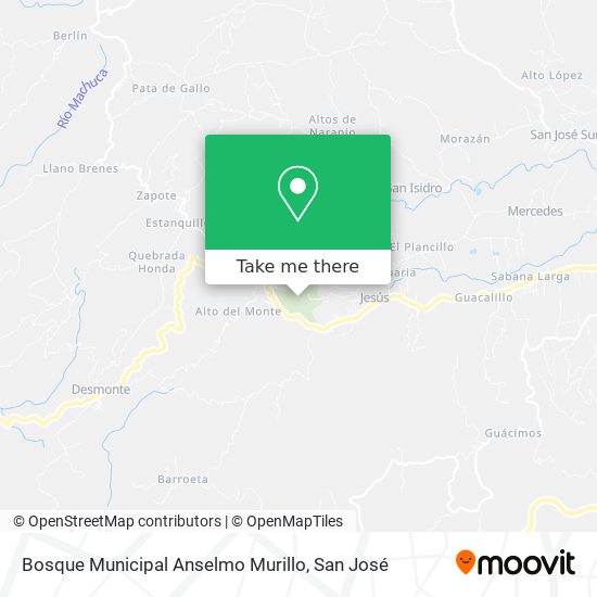 Bosque Municipal Anselmo Murillo map