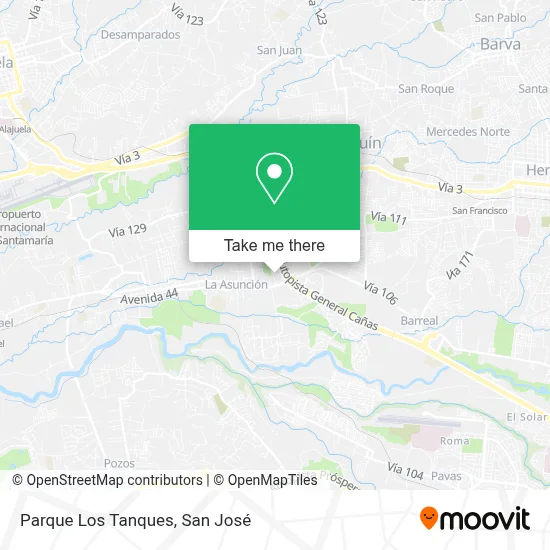 Parque Los Tanques map