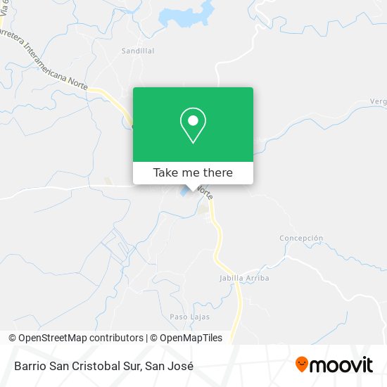 Mapa de Barrio San Cristobal Sur