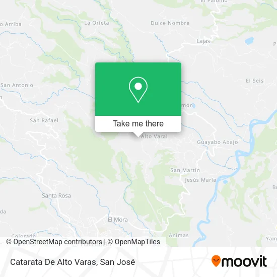 Catarata De Alto Varas map