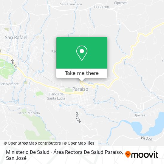 Ministerio De Salud - Área Rectora De Salud Paraíso map