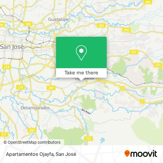Apartamentos Ojayfa map